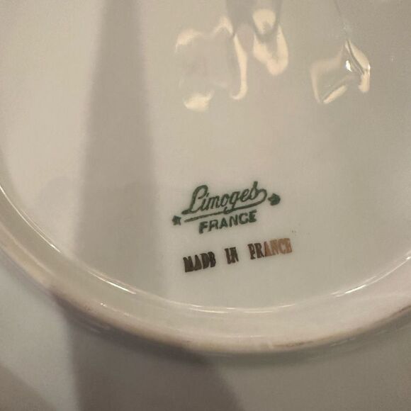 Limoges France Vintage Porcelain Lily Of The Valley Shell Dishes Big & Small 4pc - Picture 7 of 9